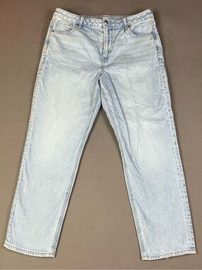 American Eagle Mom Jeans Women’s Size 14 Short Light Blue Denim Wash